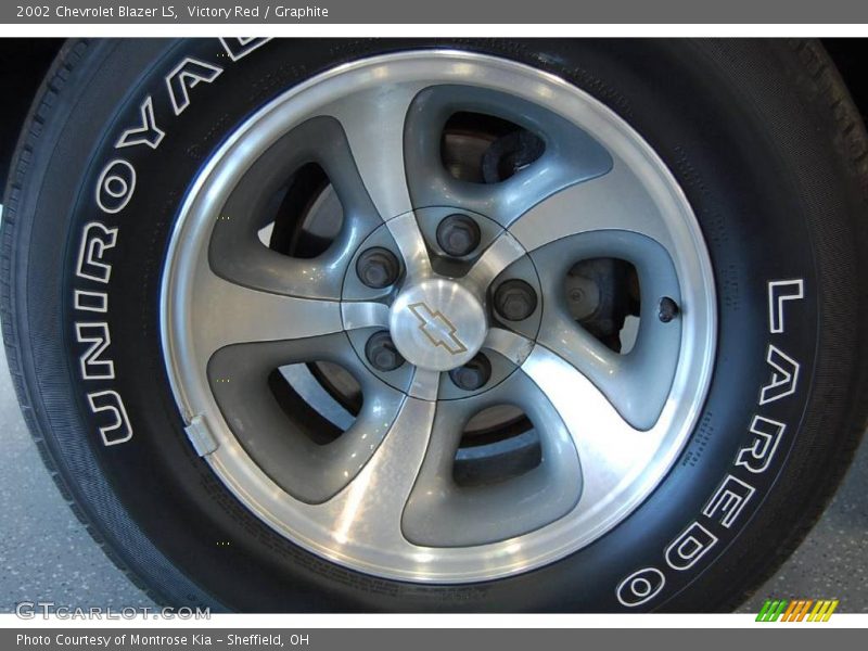 Victory Red / Graphite 2002 Chevrolet Blazer LS