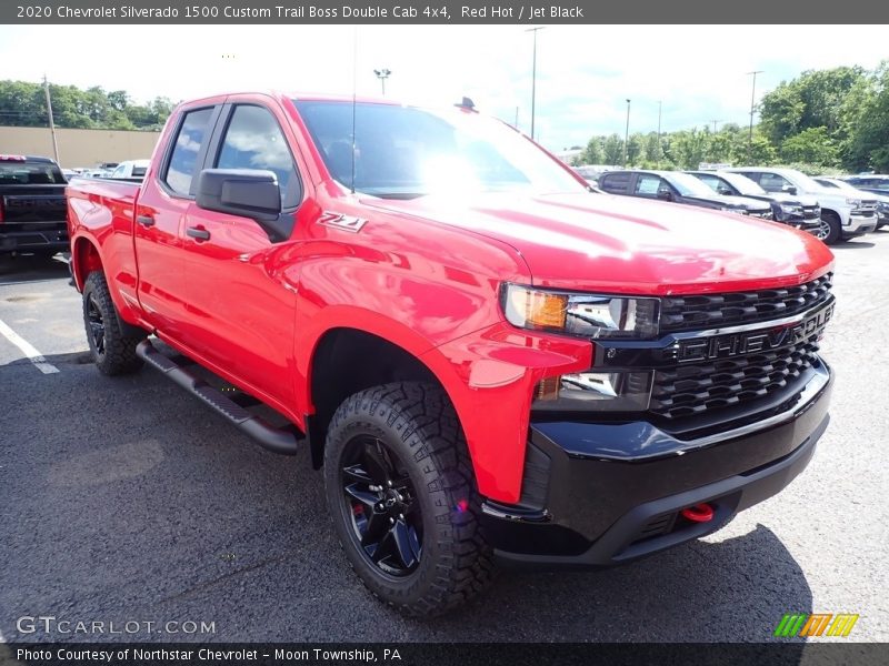 Red Hot / Jet Black 2020 Chevrolet Silverado 1500 Custom Trail Boss Double Cab 4x4