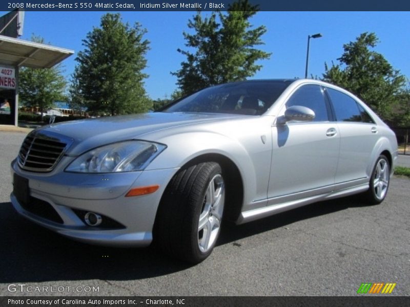 Iridium Silver Metallic / Black 2008 Mercedes-Benz S 550 4Matic Sedan