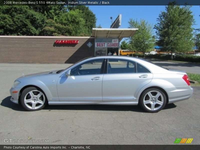 Iridium Silver Metallic / Black 2008 Mercedes-Benz S 550 4Matic Sedan