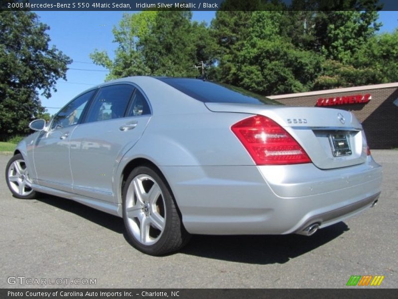 Iridium Silver Metallic / Black 2008 Mercedes-Benz S 550 4Matic Sedan