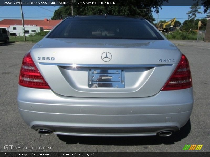 Iridium Silver Metallic / Black 2008 Mercedes-Benz S 550 4Matic Sedan