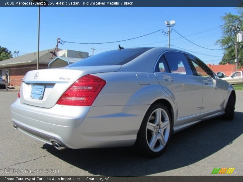 Iridium Silver Metallic / Black 2008 Mercedes-Benz S 550 4Matic Sedan