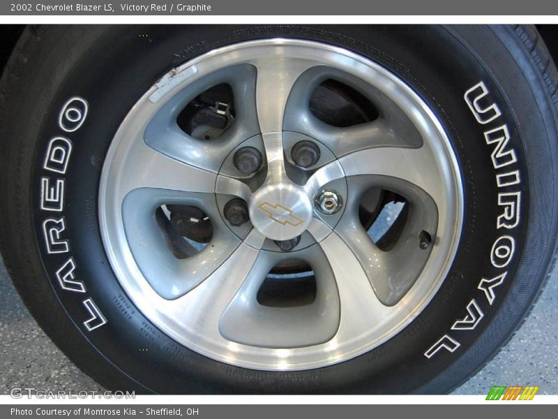Victory Red / Graphite 2002 Chevrolet Blazer LS