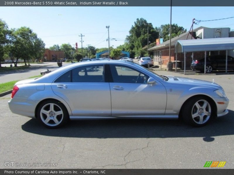 Iridium Silver Metallic / Black 2008 Mercedes-Benz S 550 4Matic Sedan