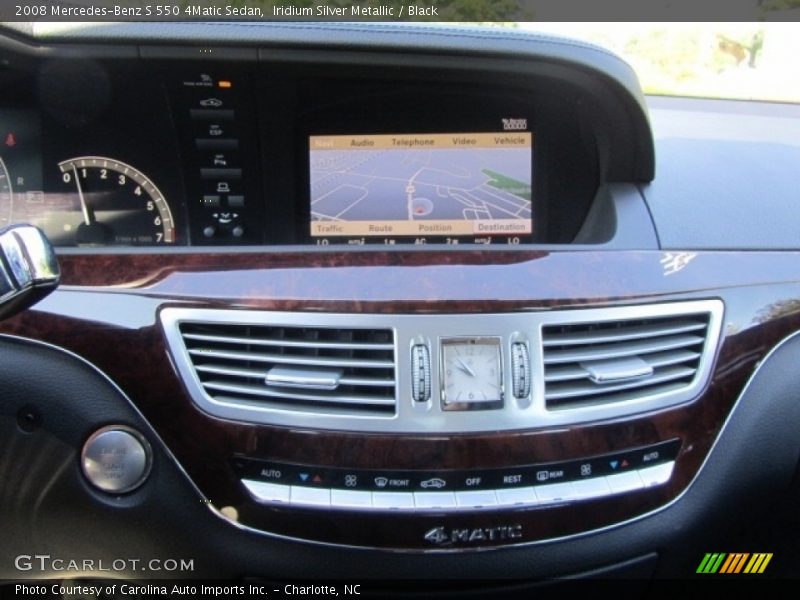 Iridium Silver Metallic / Black 2008 Mercedes-Benz S 550 4Matic Sedan