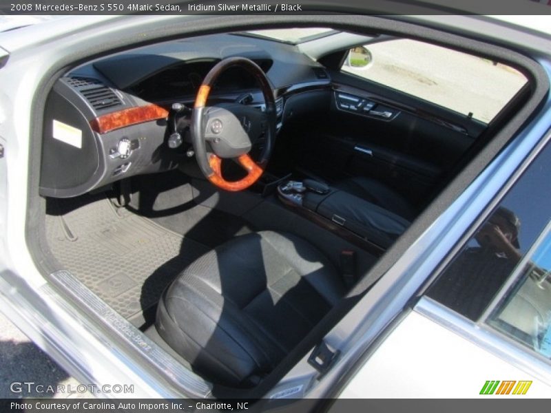 Iridium Silver Metallic / Black 2008 Mercedes-Benz S 550 4Matic Sedan