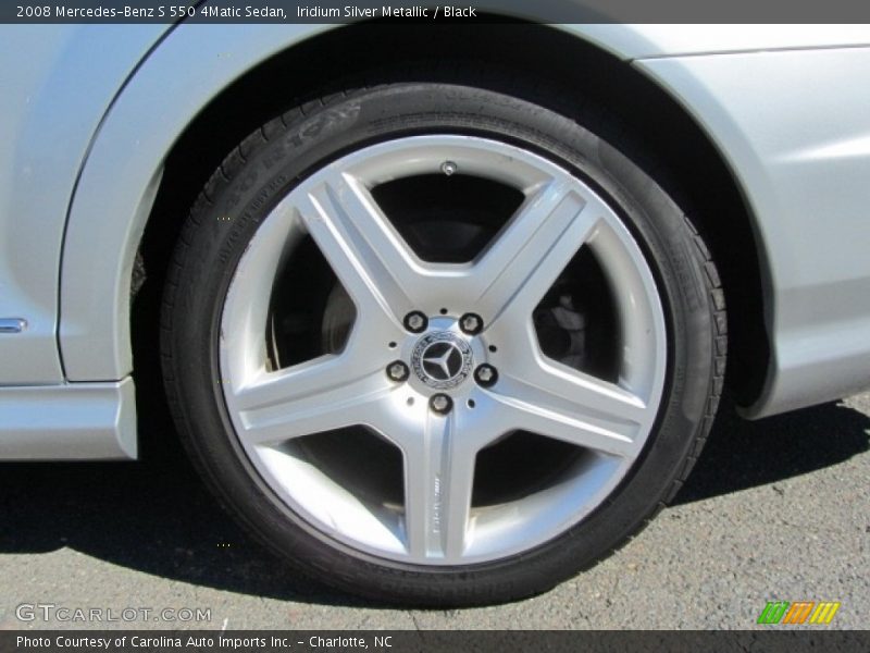 Iridium Silver Metallic / Black 2008 Mercedes-Benz S 550 4Matic Sedan