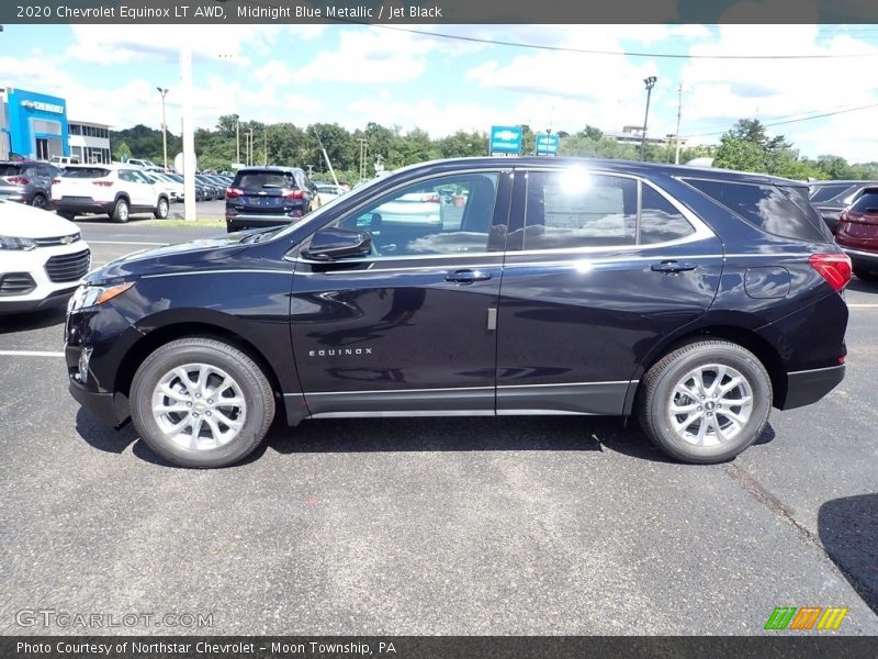 Midnight Blue Metallic / Jet Black 2020 Chevrolet Equinox LT AWD