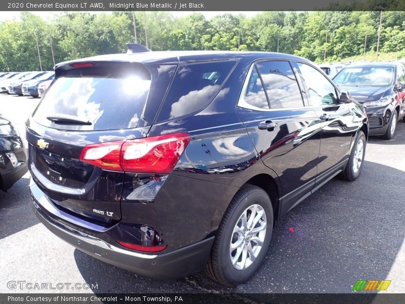 Midnight Blue Metallic / Jet Black 2020 Chevrolet Equinox LT AWD
