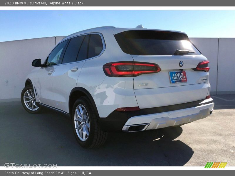 Alpine White / Black 2020 BMW X5 sDrive40i