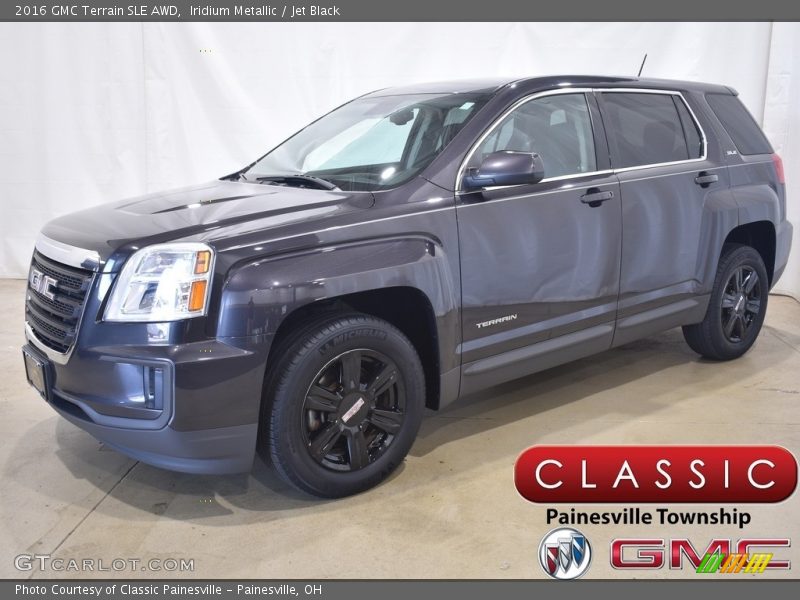 Iridium Metallic / Jet Black 2016 GMC Terrain SLE AWD