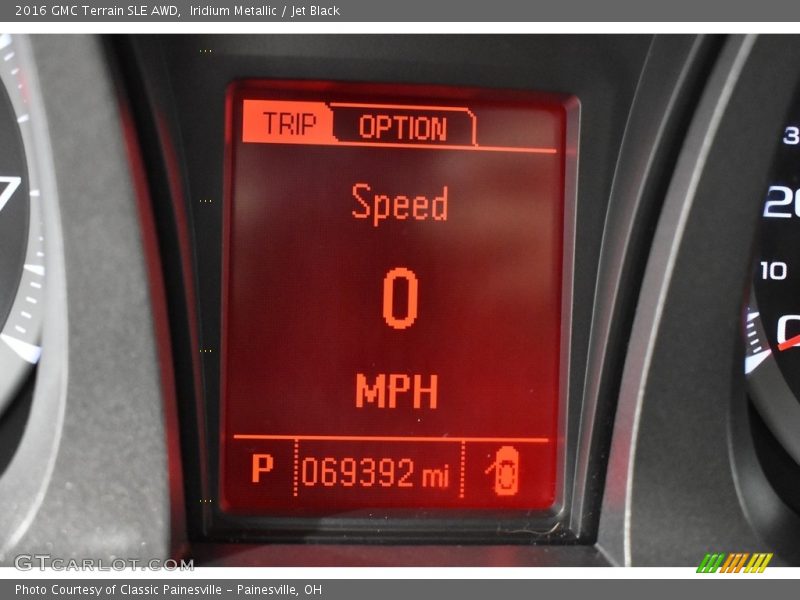 Iridium Metallic / Jet Black 2016 GMC Terrain SLE AWD