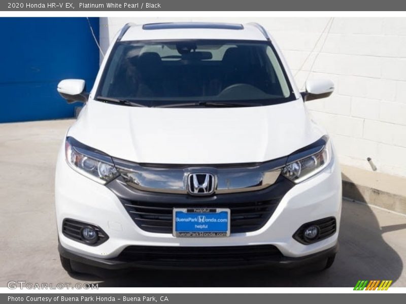 Platinum White Pearl / Black 2020 Honda HR-V EX