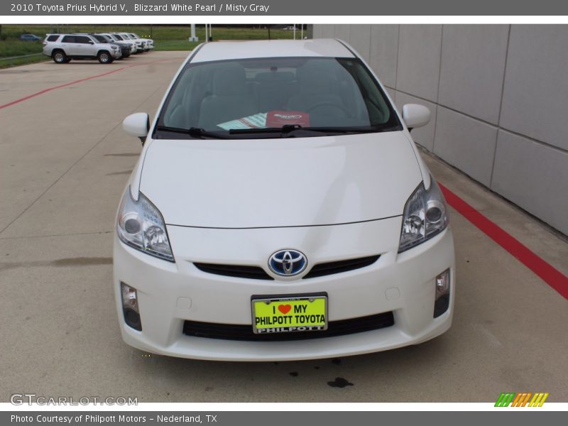 Blizzard White Pearl / Misty Gray 2010 Toyota Prius Hybrid V