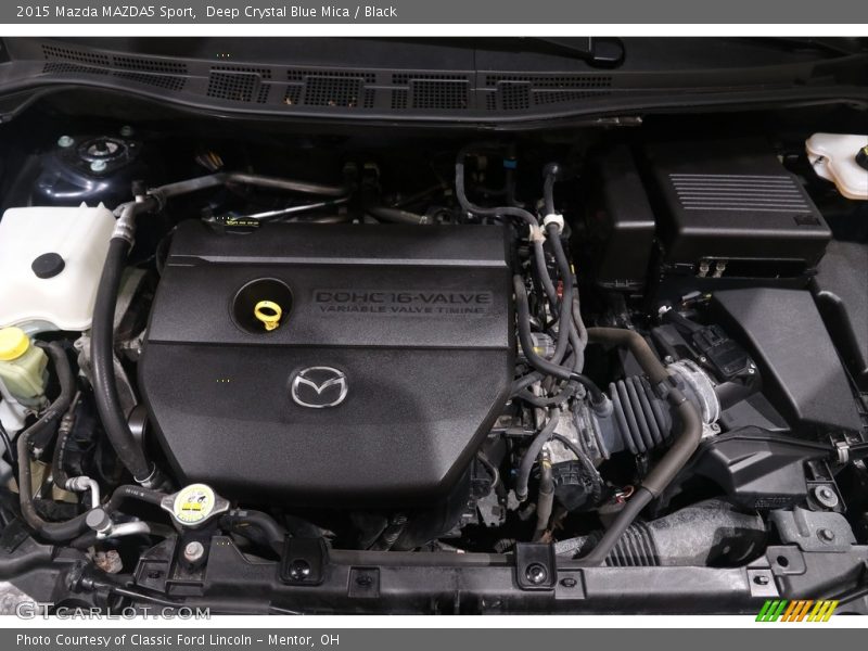  2015 MAZDA5 Sport Engine - 2.5 Liter DOHC 16-Valve VVT 4 Cylinder