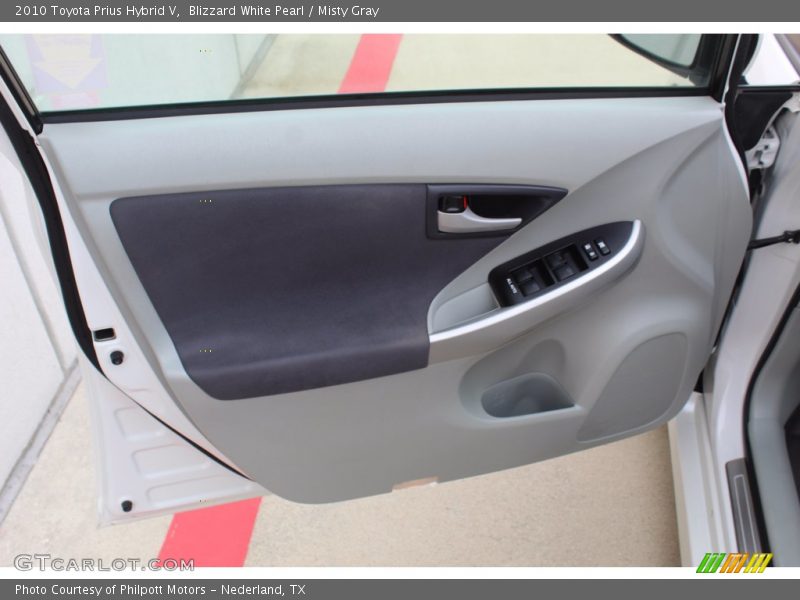Blizzard White Pearl / Misty Gray 2010 Toyota Prius Hybrid V