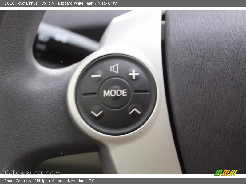 Blizzard White Pearl / Misty Gray 2010 Toyota Prius Hybrid V