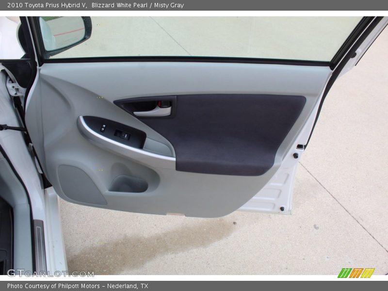 Blizzard White Pearl / Misty Gray 2010 Toyota Prius Hybrid V