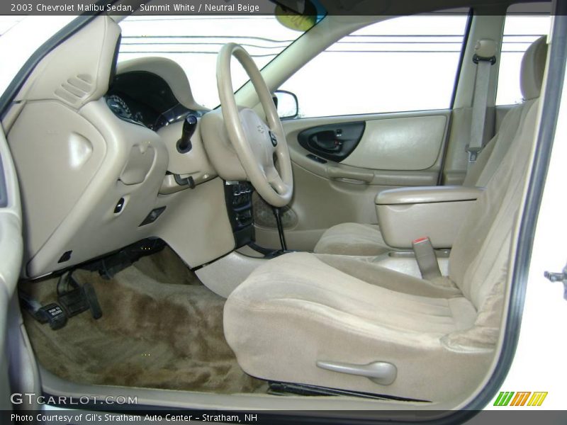 Summit White / Neutral Beige 2003 Chevrolet Malibu Sedan