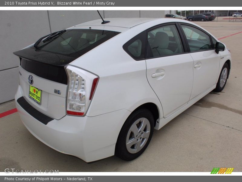Blizzard White Pearl / Misty Gray 2010 Toyota Prius Hybrid V