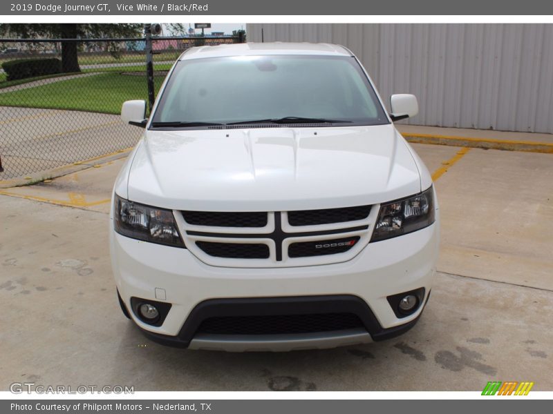 Vice White / Black/Red 2019 Dodge Journey GT