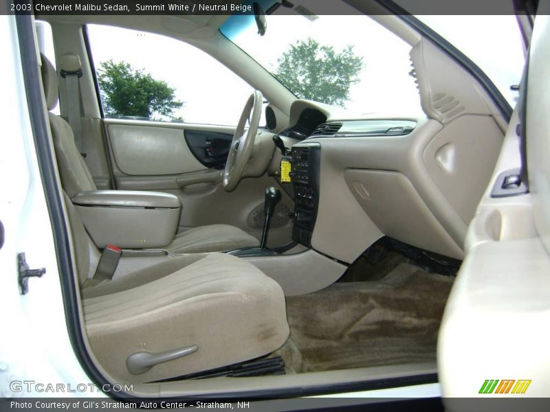Summit White / Neutral Beige 2003 Chevrolet Malibu Sedan