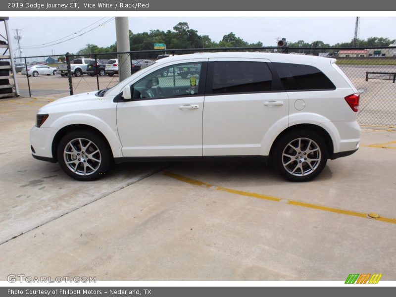 Vice White / Black/Red 2019 Dodge Journey GT