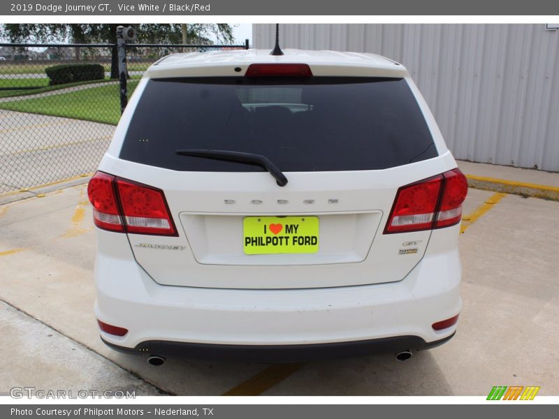 Vice White / Black/Red 2019 Dodge Journey GT
