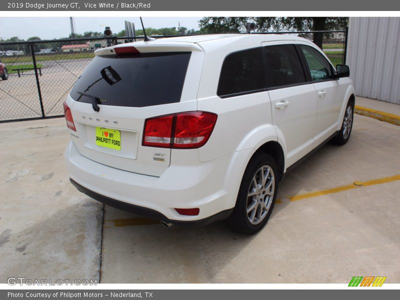 Vice White / Black/Red 2019 Dodge Journey GT