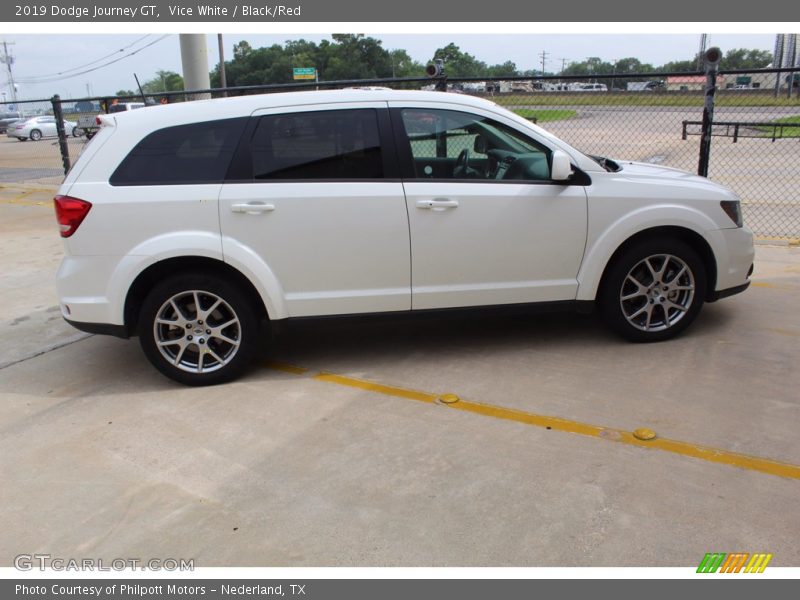 Vice White / Black/Red 2019 Dodge Journey GT