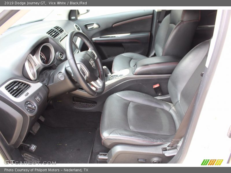 Vice White / Black/Red 2019 Dodge Journey GT