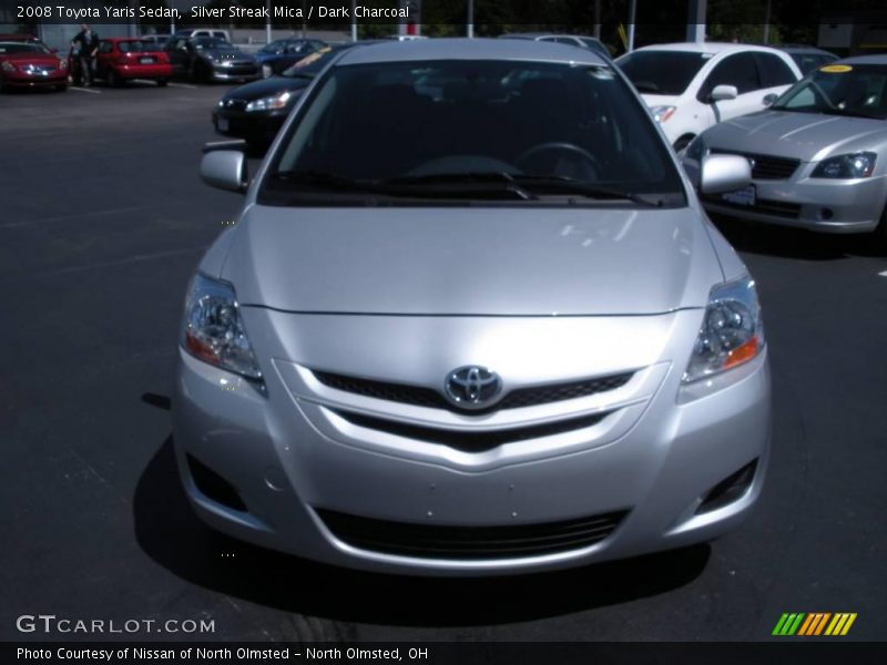 Silver Streak Mica / Dark Charcoal 2008 Toyota Yaris Sedan