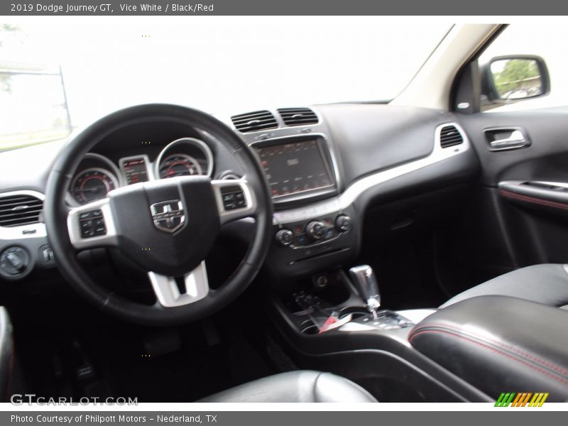 Vice White / Black/Red 2019 Dodge Journey GT