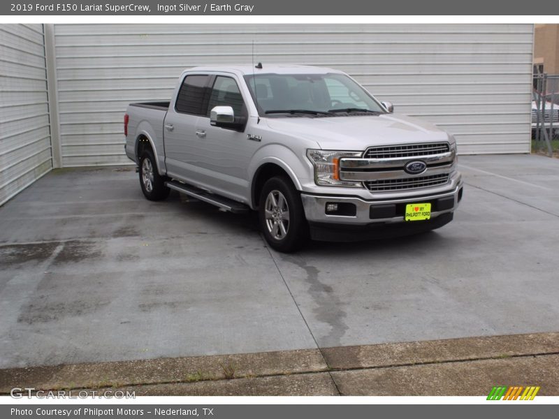 Ingot Silver / Earth Gray 2019 Ford F150 Lariat SuperCrew
