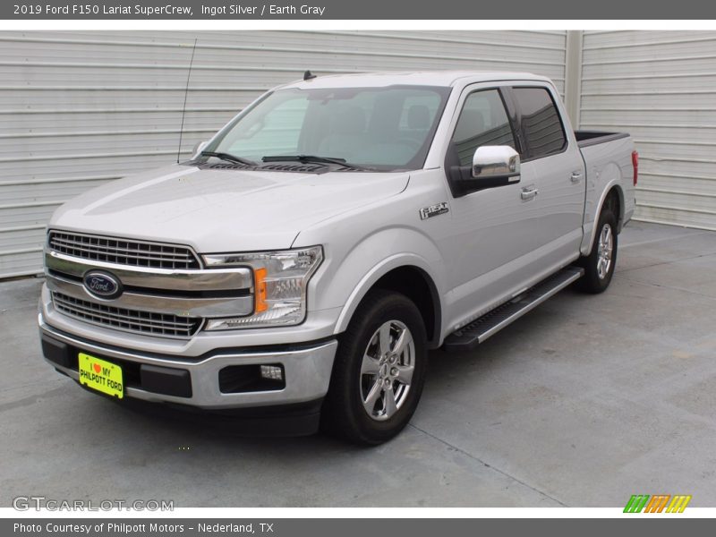 Ingot Silver / Earth Gray 2019 Ford F150 Lariat SuperCrew