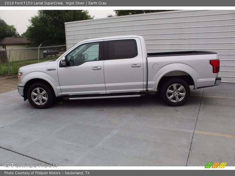 Ingot Silver / Earth Gray 2019 Ford F150 Lariat SuperCrew