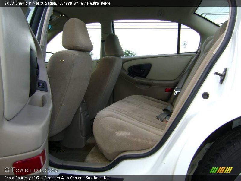 Summit White / Neutral Beige 2003 Chevrolet Malibu Sedan