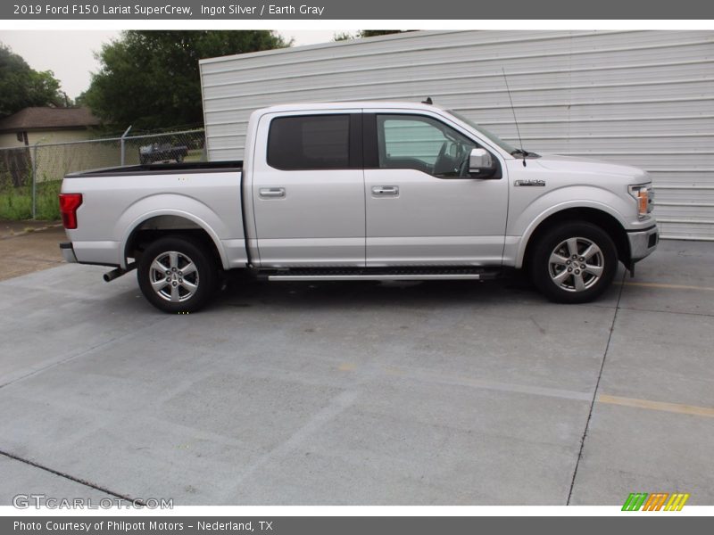 Ingot Silver / Earth Gray 2019 Ford F150 Lariat SuperCrew