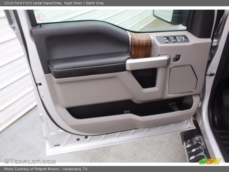 Ingot Silver / Earth Gray 2019 Ford F150 Lariat SuperCrew