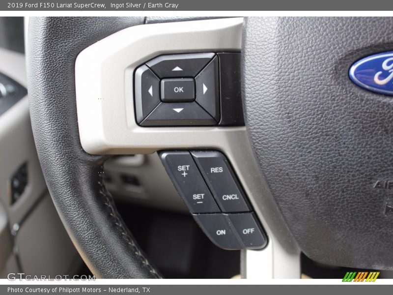 Ingot Silver / Earth Gray 2019 Ford F150 Lariat SuperCrew