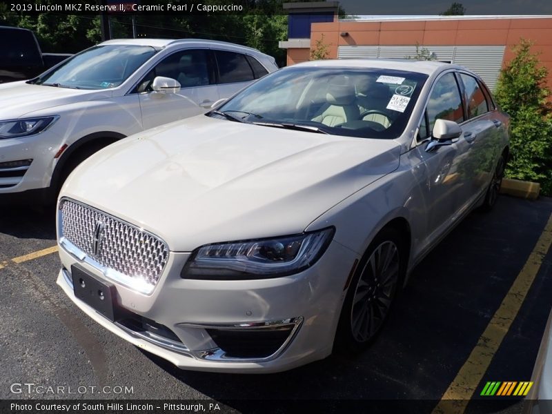 Ceramic Pearl / Cappuccino 2019 Lincoln MKZ Reserve II