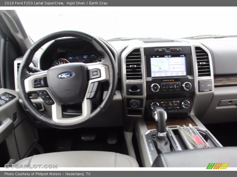 Ingot Silver / Earth Gray 2019 Ford F150 Lariat SuperCrew