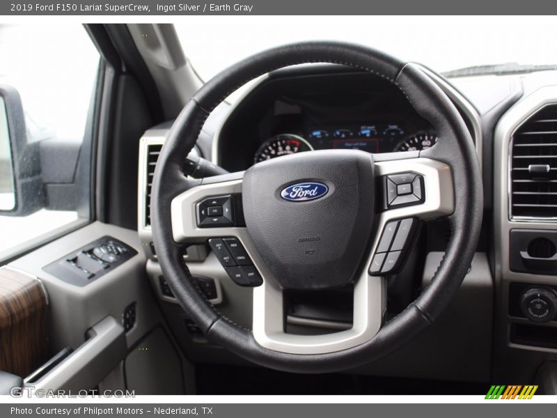 Ingot Silver / Earth Gray 2019 Ford F150 Lariat SuperCrew