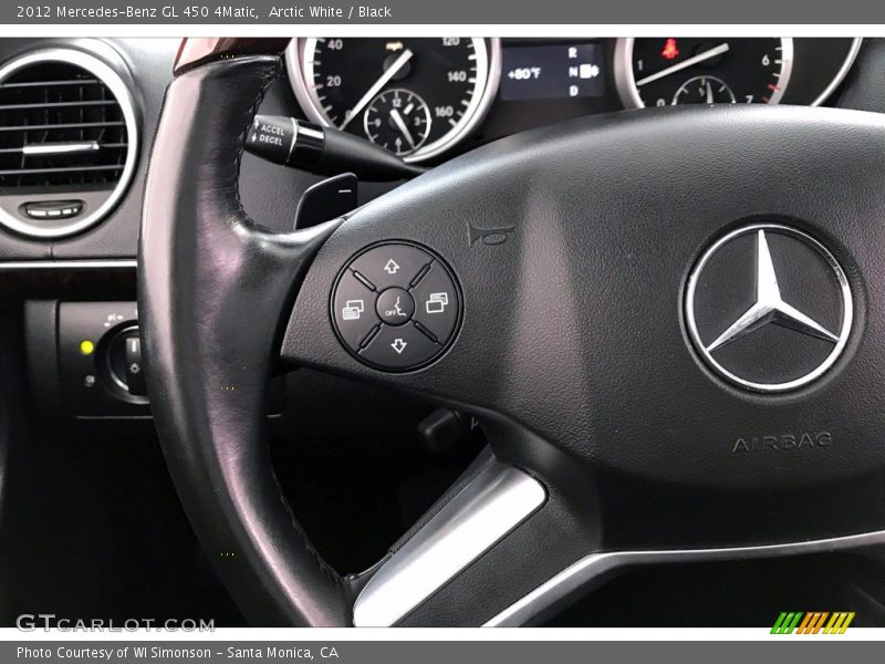 Arctic White / Black 2012 Mercedes-Benz GL 450 4Matic