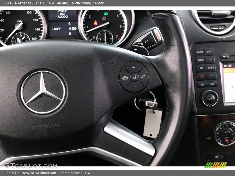 Arctic White / Black 2012 Mercedes-Benz GL 450 4Matic