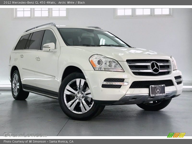 Arctic White / Black 2012 Mercedes-Benz GL 450 4Matic