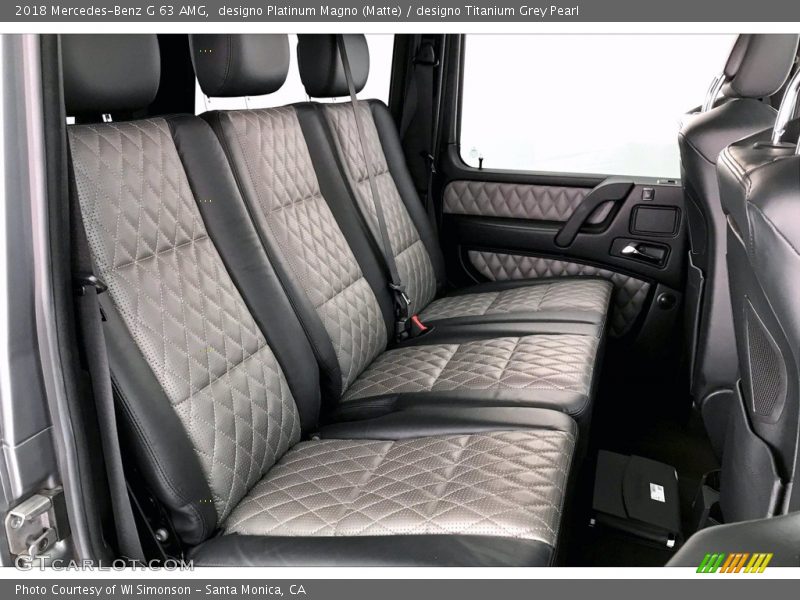 Rear Seat of 2018 G 63 AMG