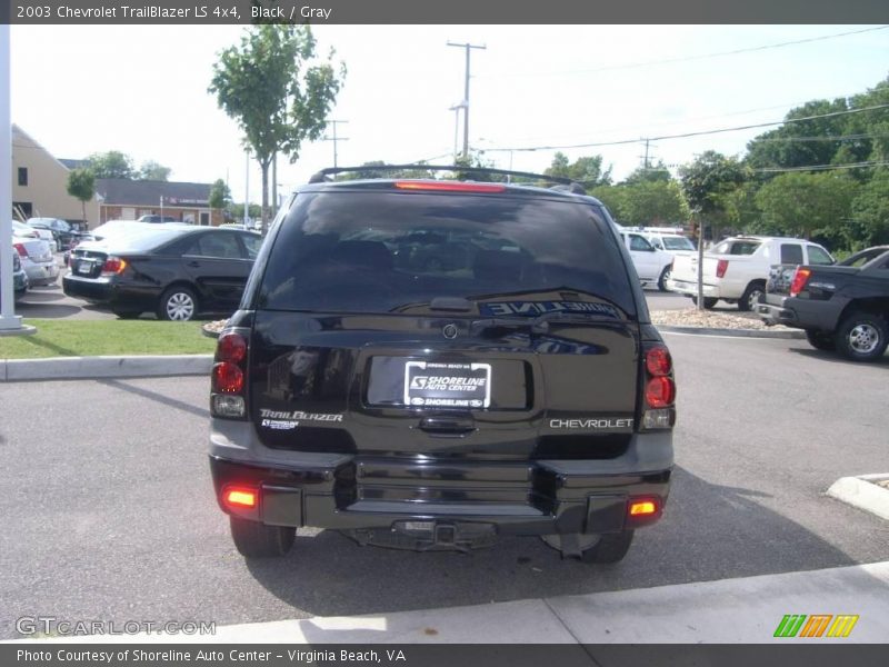 Black / Gray 2003 Chevrolet TrailBlazer LS 4x4
