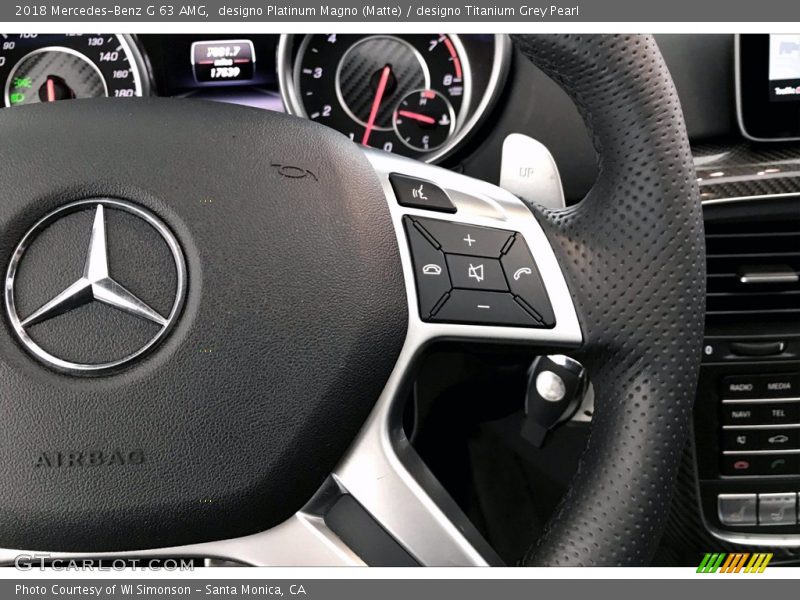designo Platinum Magno (Matte) / designo Titanium Grey Pearl 2018 Mercedes-Benz G 63 AMG